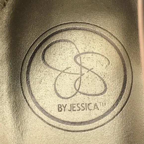 JS by JESSICA SIMPSON CIERRA NUDE PATENT WEDGE PUMPS WOMEN'S SIZE 8.5B/38.5 - Picture 11 of 13